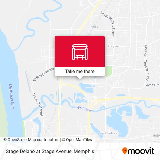 Stage Delano at Stage Avenue map