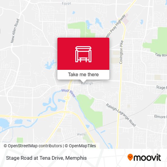 Stage Road at Tena Drive map