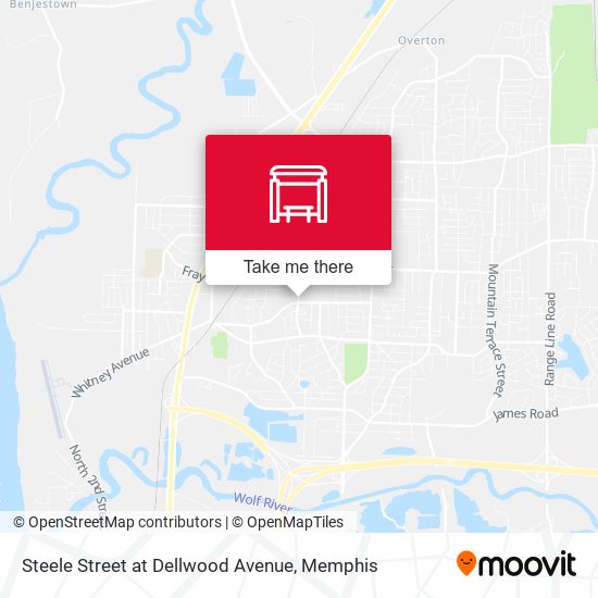 Steele Street at Dellwood Avenue map