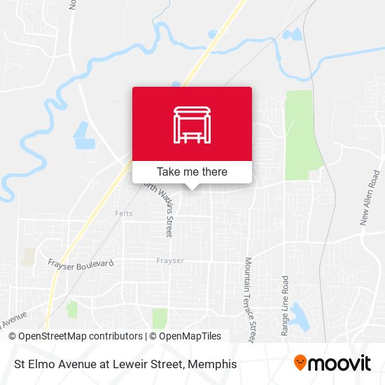 Mapa de St Elmo Avenue at Leweir Street