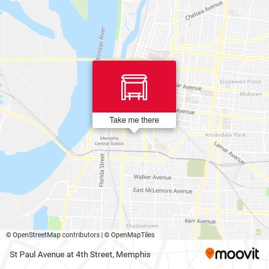 St Paul Avenue at 4th Street map