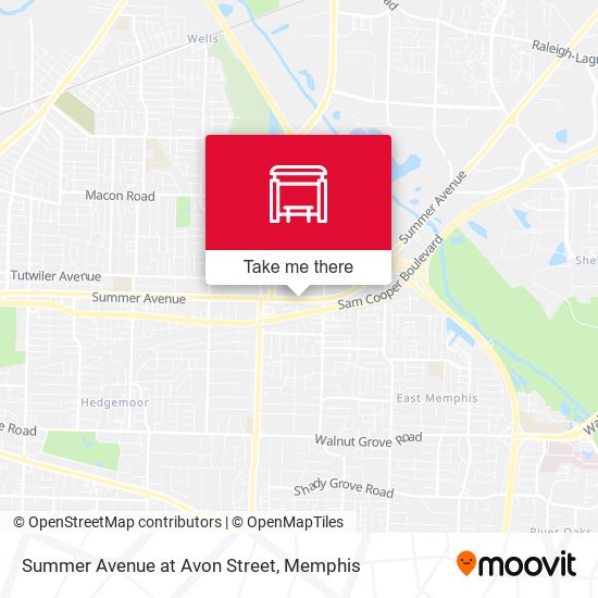 Summer Avenue at Avon Street map