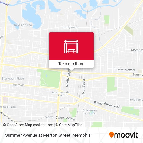 Summer Avenue at Merton Street map
