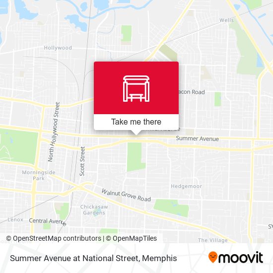 Summer Avenue at National Street map