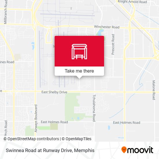 Swinnea Road at Runway Drive map
