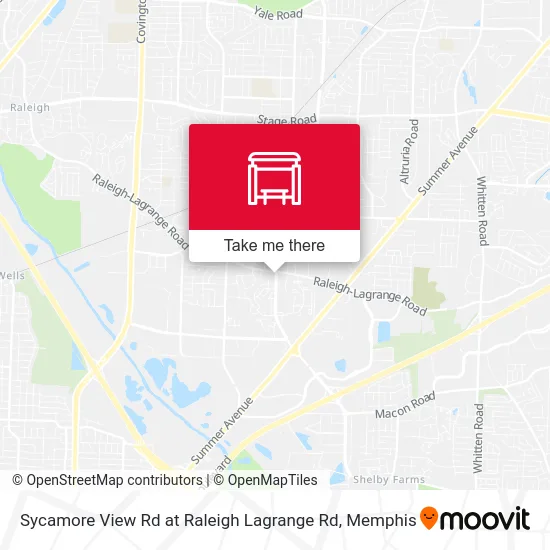 Sycamore View Rd at Raleigh Lagrange Rd map