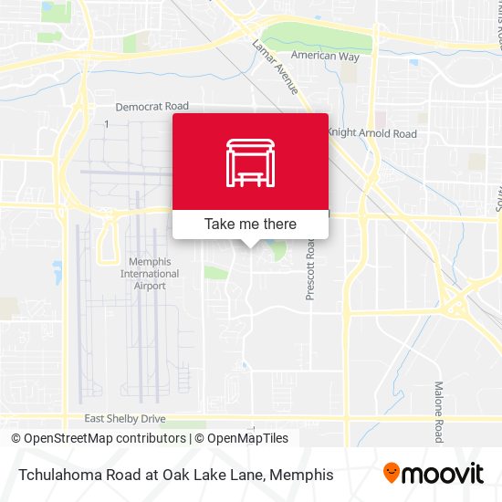 Tchulahoma Road at Oak Lake Lane map