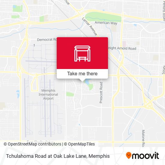 Mapa de Tchulahoma Road at Oak Lake Lane