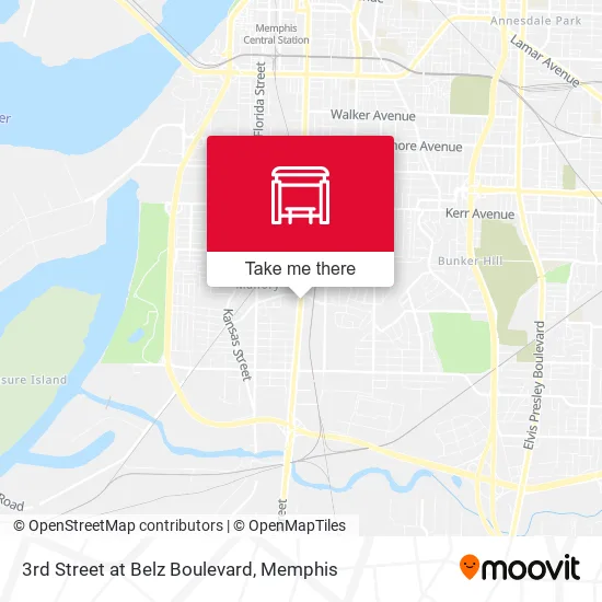 Mapa de 3rd Street at Belz Boulevard