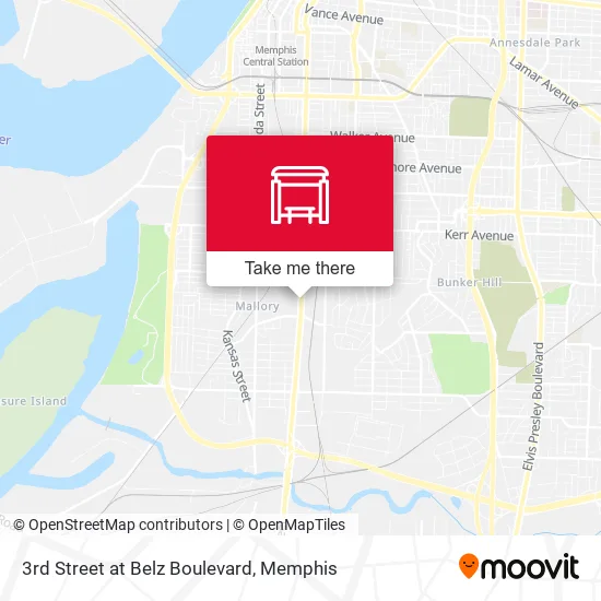Mapa de 3rd Street at Belz Boulevard