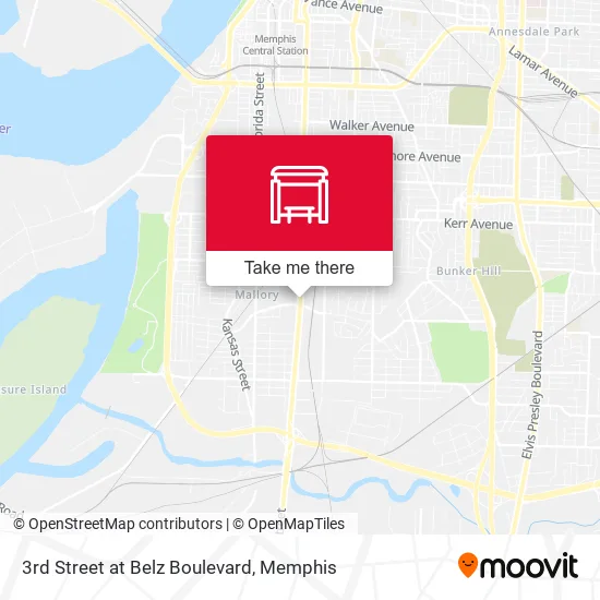Mapa de 3rd Street at Belz Boulevard