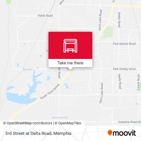 3rd Street at Delta Road map