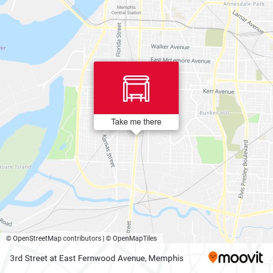 3rd Street at East Fernwood Avenue map