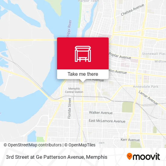 3rd Street at Ge Patterson Avenue map