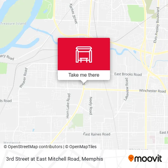 Mapa de 3rd Street at East Mitchell Road