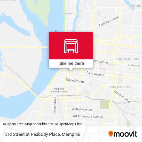 3rd Street at Peabody Place map