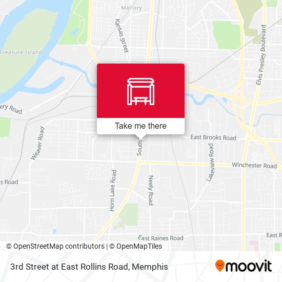 Mapa de 3rd Street at East Rollins Road