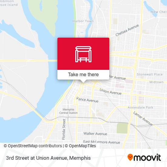 3rd Street at Union Avenue map