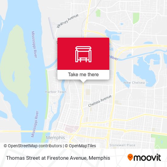 Thomas Street at Firestone Avenue map