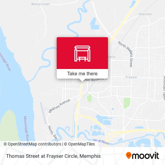Mapa de Thomas Street at Frayser Circle