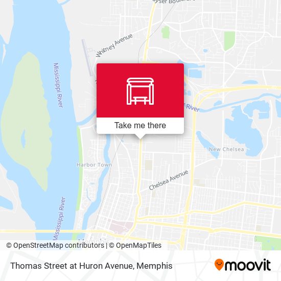 Mapa de Thomas Street at Huron Avenue