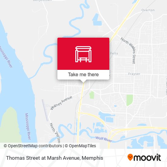 Thomas Street at Marsh Avenue map