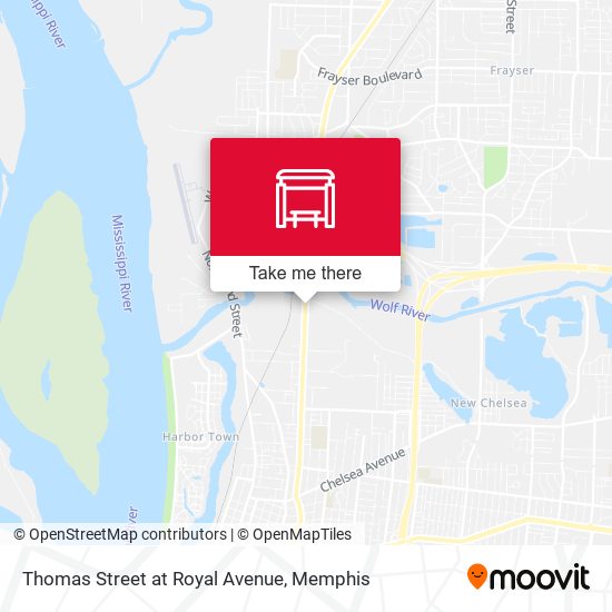 Mapa de Thomas Street at Royal Avenue