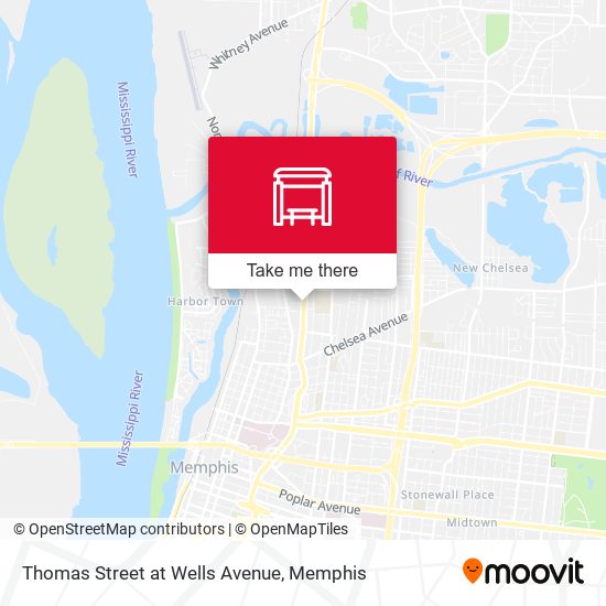Thomas Street at Wells Avenue map
