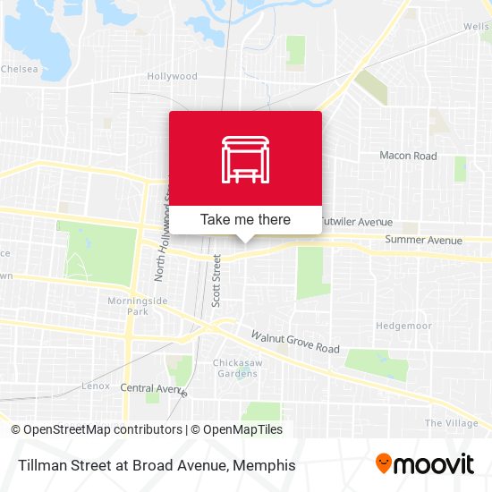 Mapa de Tillman Street at Broad Avenue