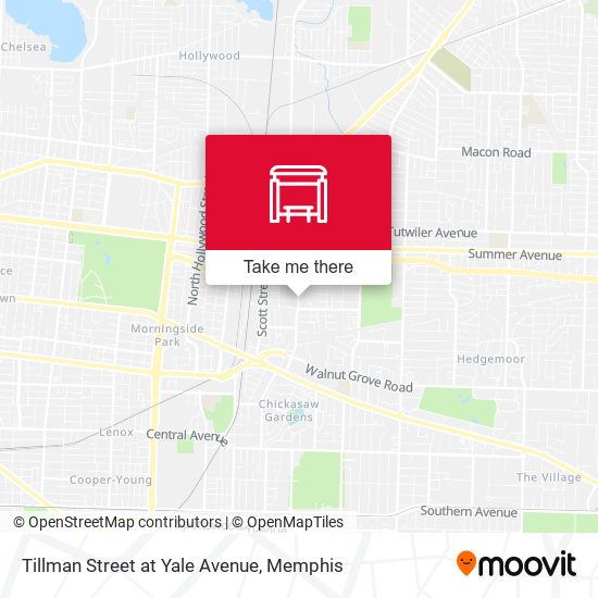 Tillman Street at Yale Avenue map