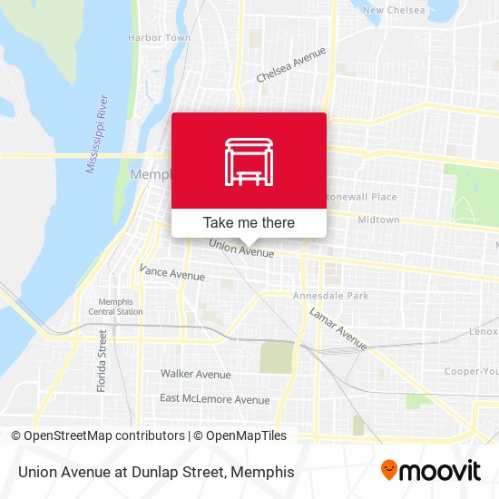 Union Avenue at Dunlap Street map