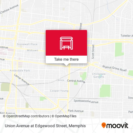 Union Avenue at Edgewood Street map