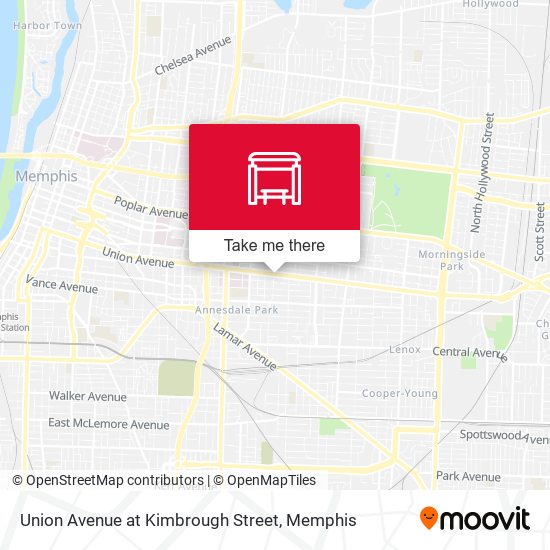 Mapa de Union Avenue at Kimbrough Street