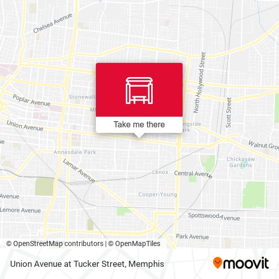 Mapa de Union Avenue at Tucker Street