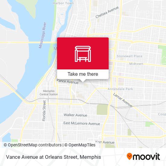 Mapa de Vance Avenue at Orleans Street