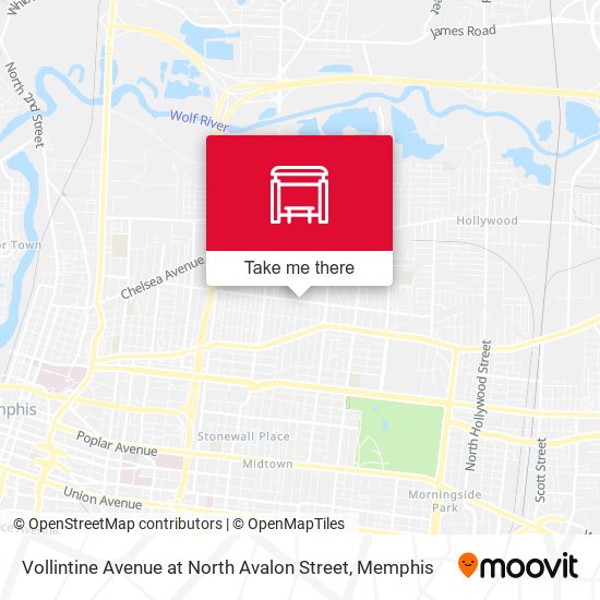 Vollintine Avenue at North Avalon Street map
