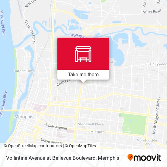 Vollintine Avenue at Bellevue Boulevard map