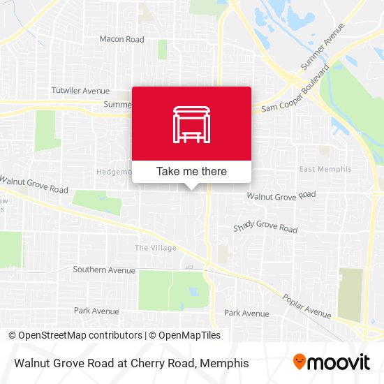 Mapa de Walnut Grove Road at Cherry Road