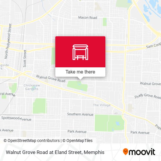 Walnut Grove Road at Eland Street map