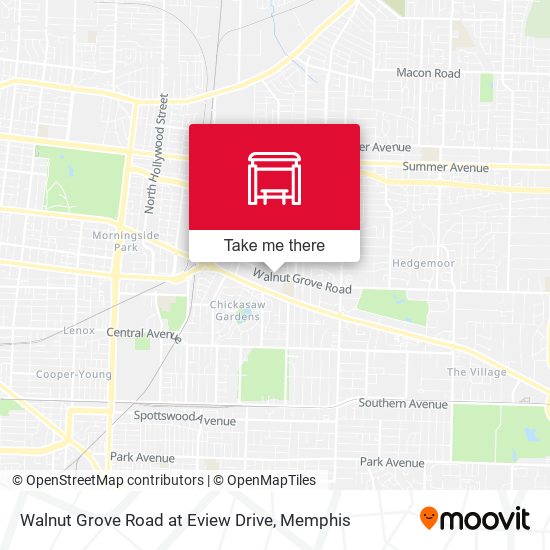 Walnut Grove Road at Eview Drive map