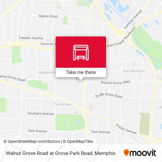 Walnut Grove Road at Grove Park Road map