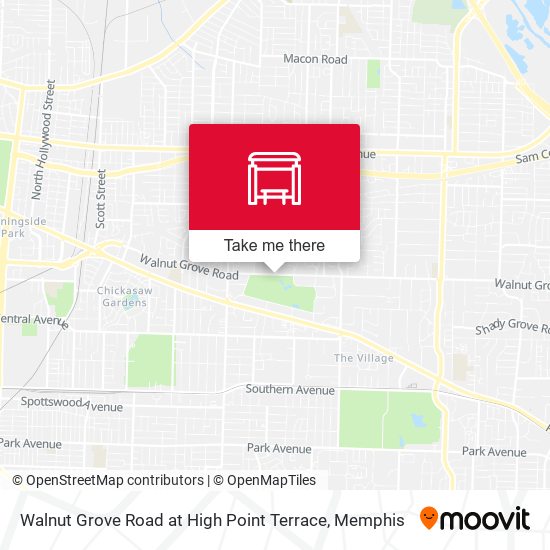 Mapa de Walnut Grove Road at High Point Terrace