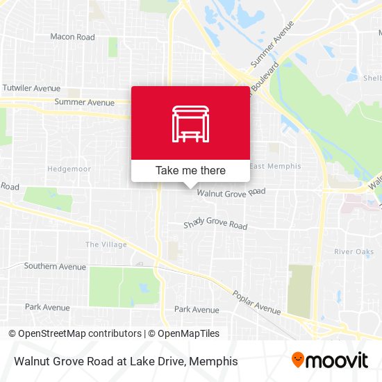 Walnut Grove Road at Lake Drive map
