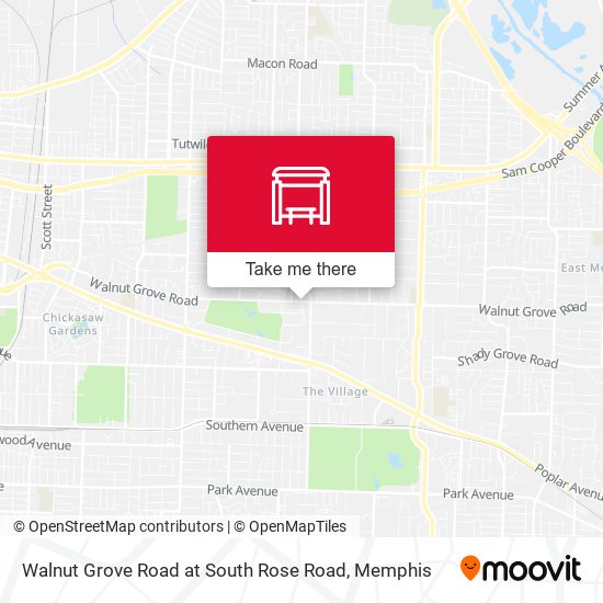 Walnut Grove Road at South Rose Road map