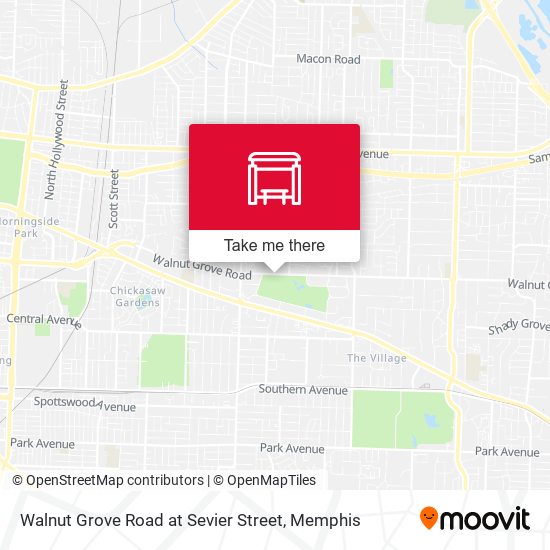 Mapa de Walnut Grove Road at Sevier Street