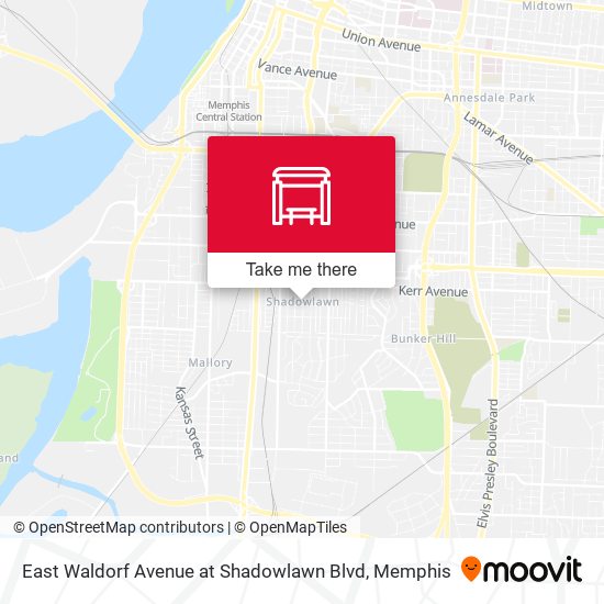 East Waldorf Avenue at Shadowlawn Blvd map