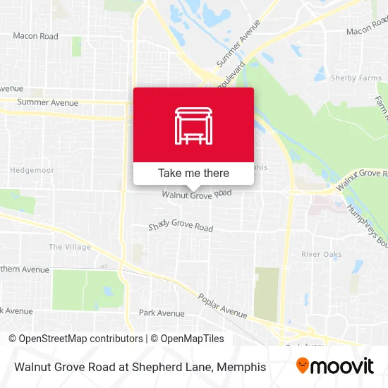 Walnut Grove Road at Shepherd Lane map