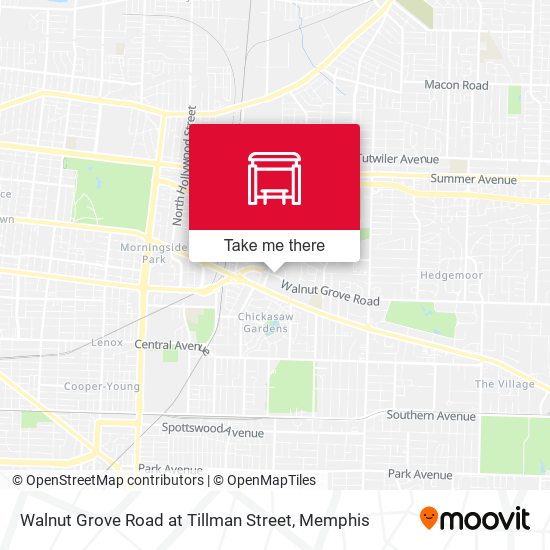 Mapa de Walnut Grove Road at Tillman Street