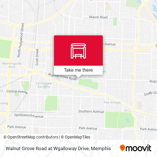 Mapa de Walnut Grove Road at Wgalloway Drive