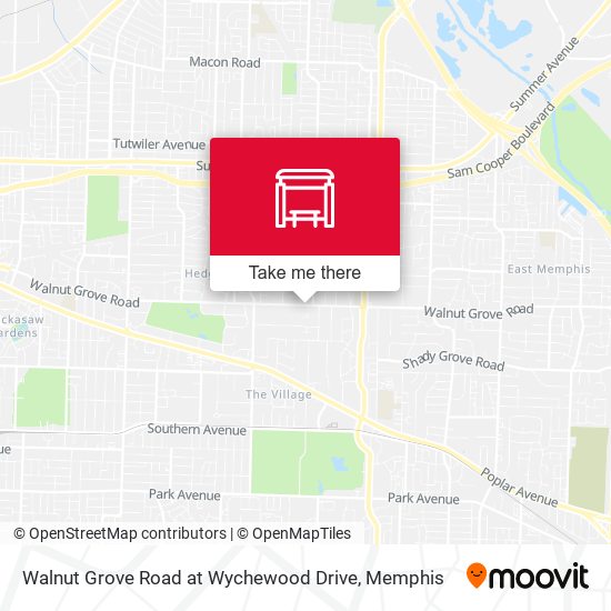 Walnut Grove Road at Wychewood Drive map